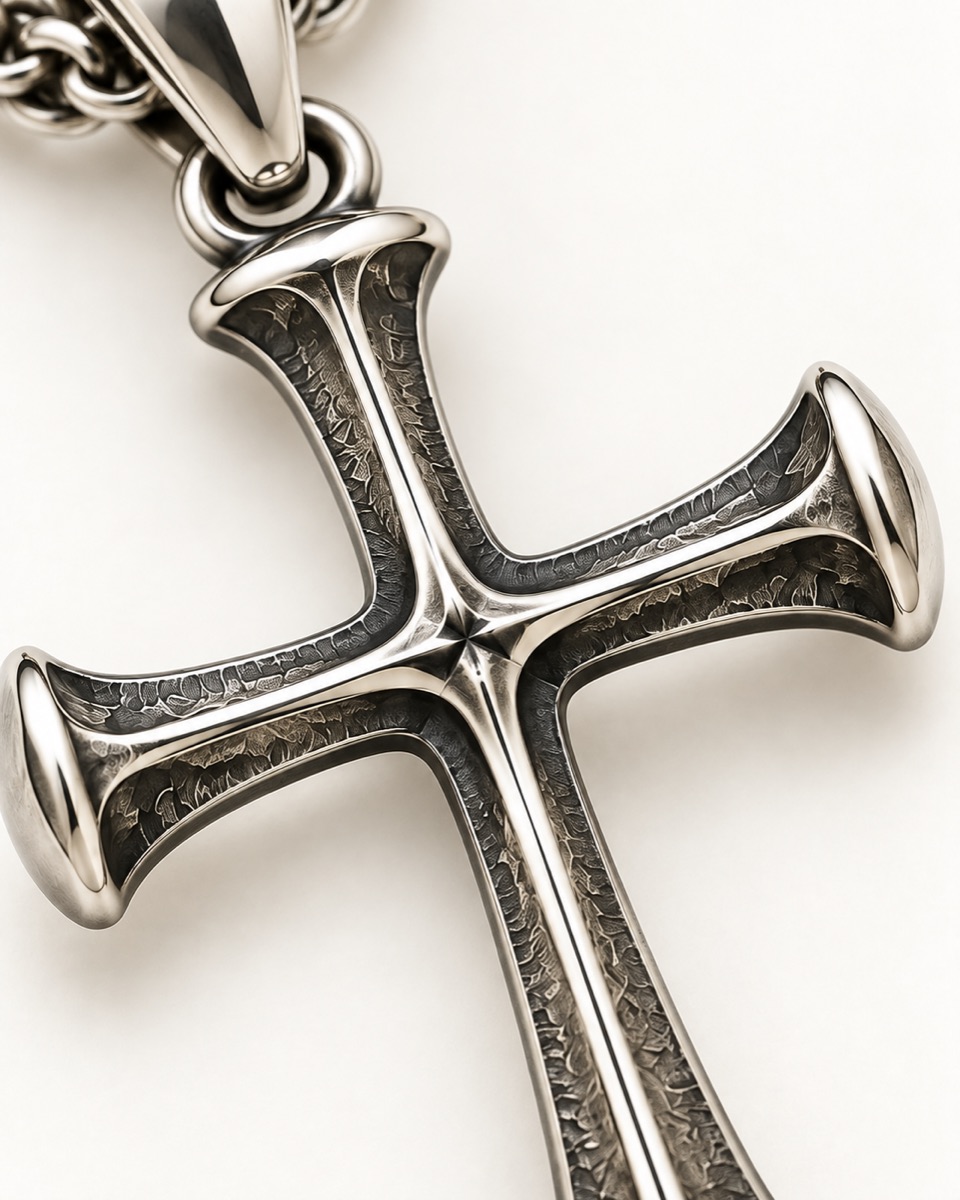 Horseshoe Nail Pendant — Motif detail
