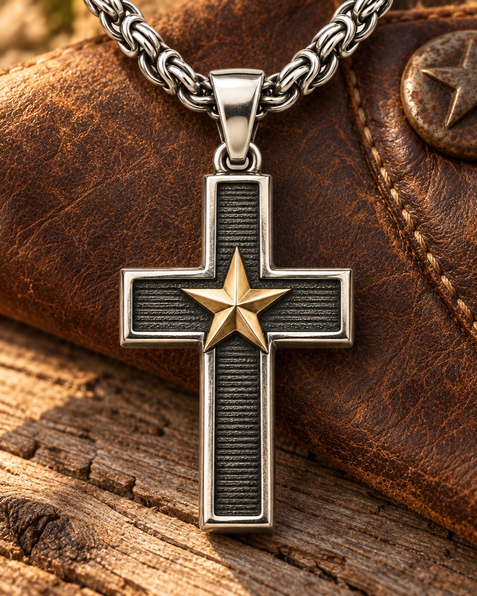 Texas Cross in a warm natural setting