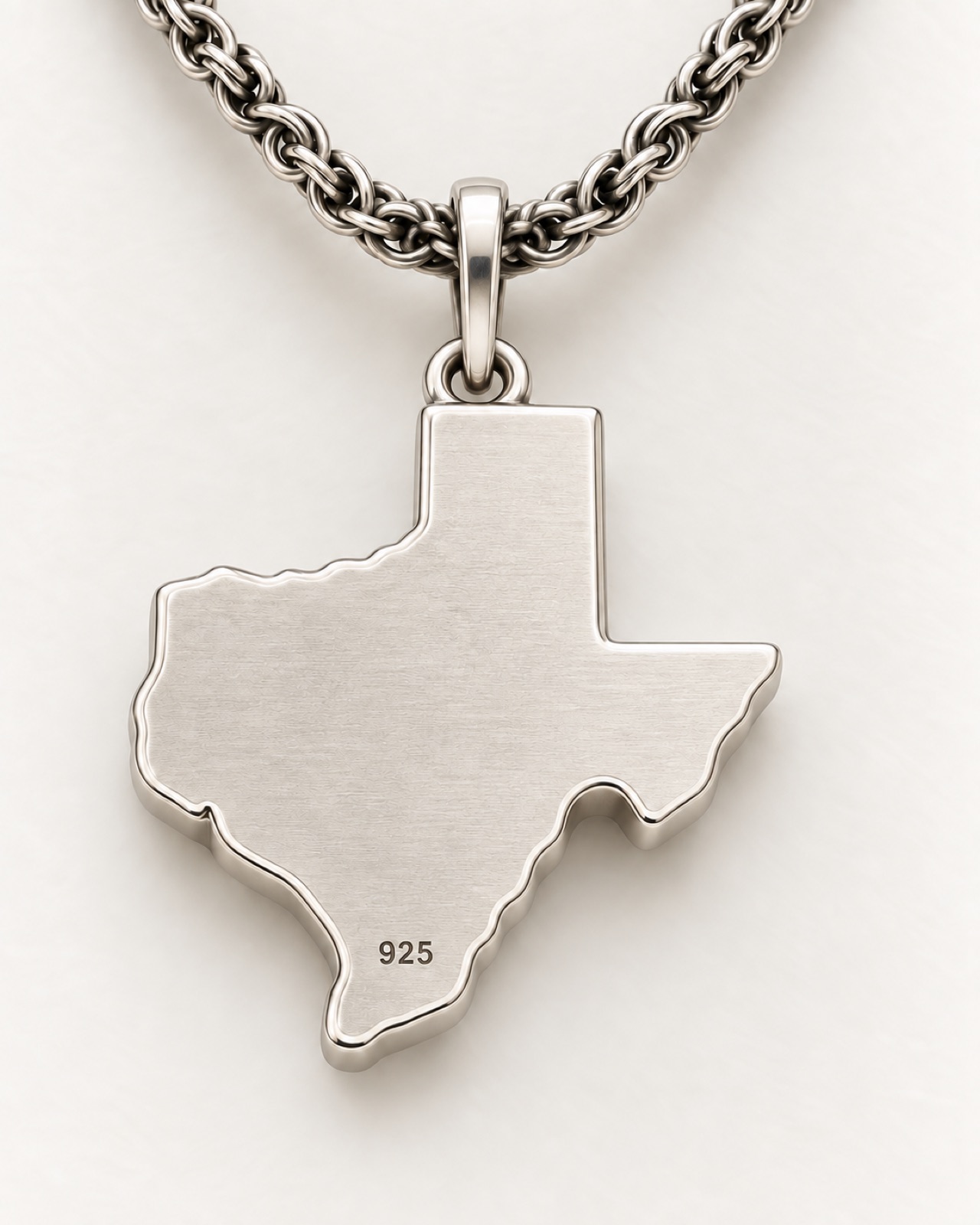 Texas Outline Pendant — Back