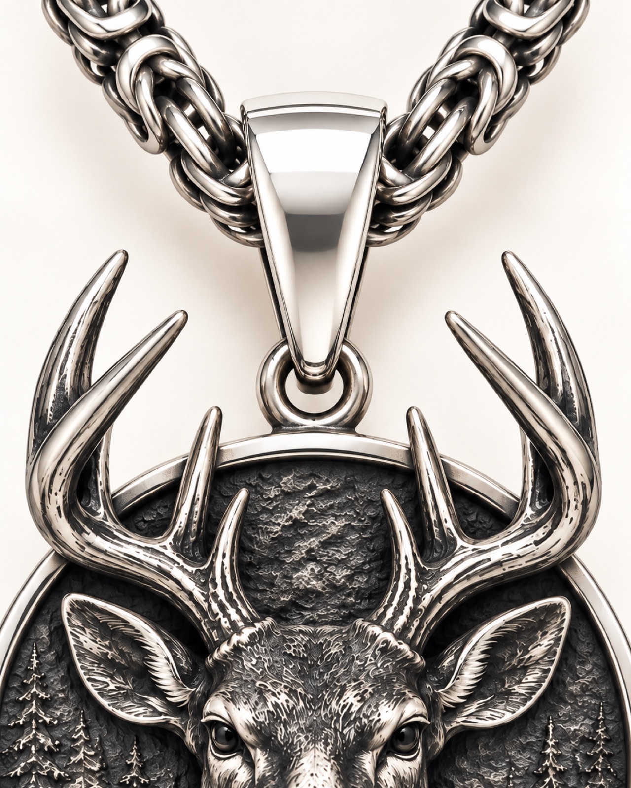 Whitetail Pendant — Construction detail