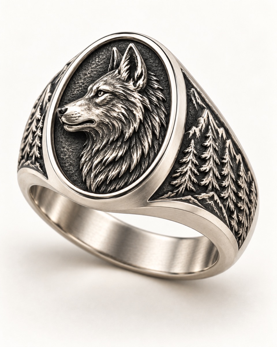 Wolf Signet — Three-quarter