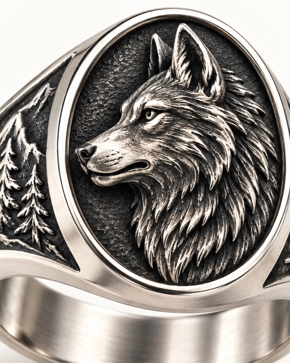 Wolf Signet — Motif detail