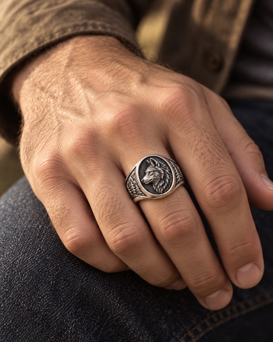 Wolf Signet — On model